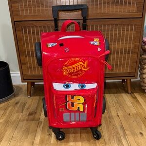 Disney Cars Lightning McQueen Red Suitcase